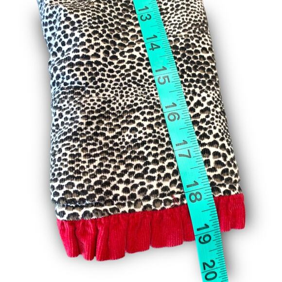 Size 5 Girls Jacket Animal Print Leopard Coat Penelope Mack red black white - Picture 13 of 14